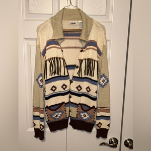 VTG Capacity Women's Knit Oversized Sweater Cardigan - Size M Chest 22 Length 27